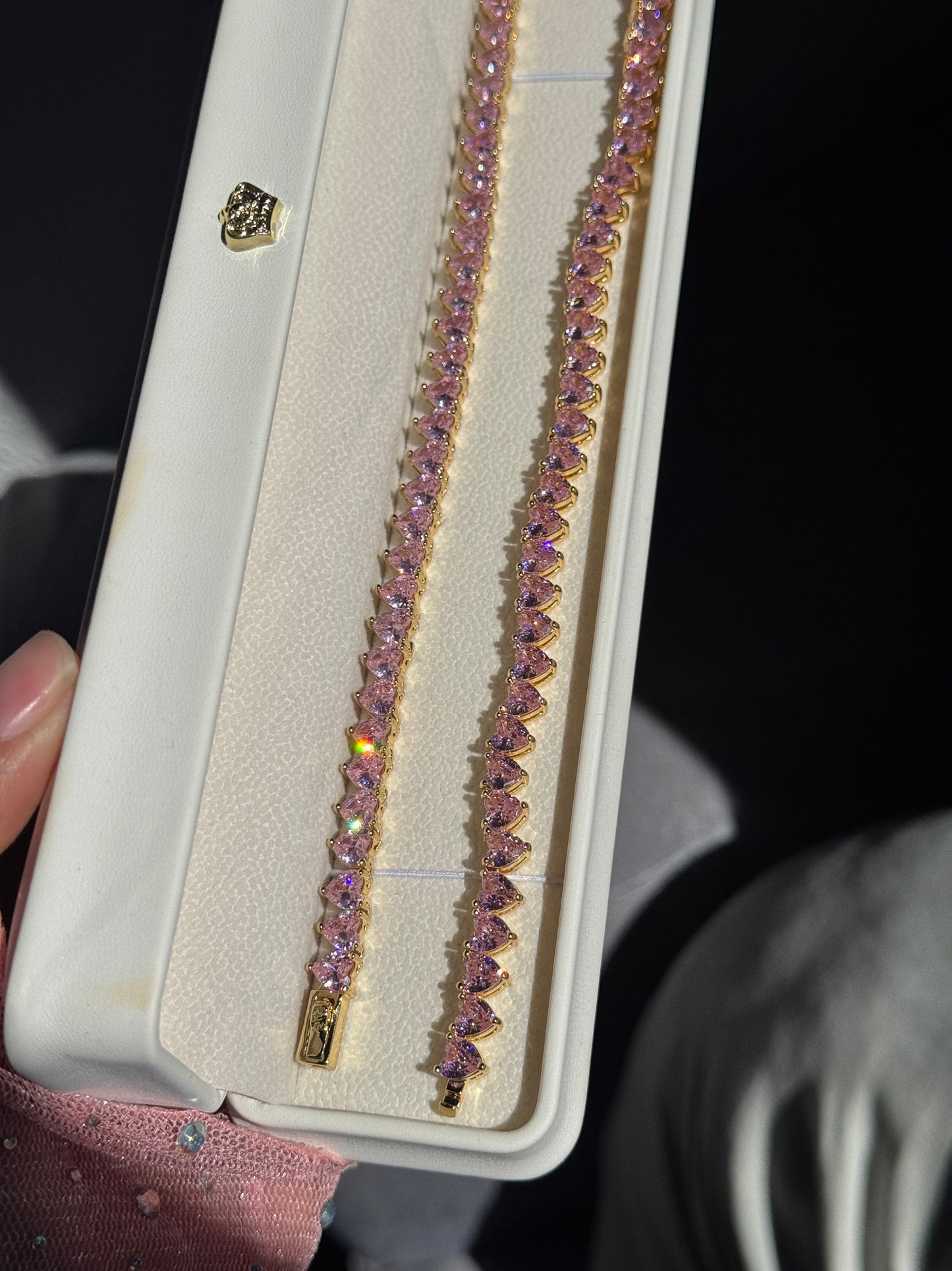 Collar Tennis diseño corazón