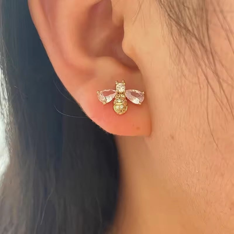 Aretes diseño abeja