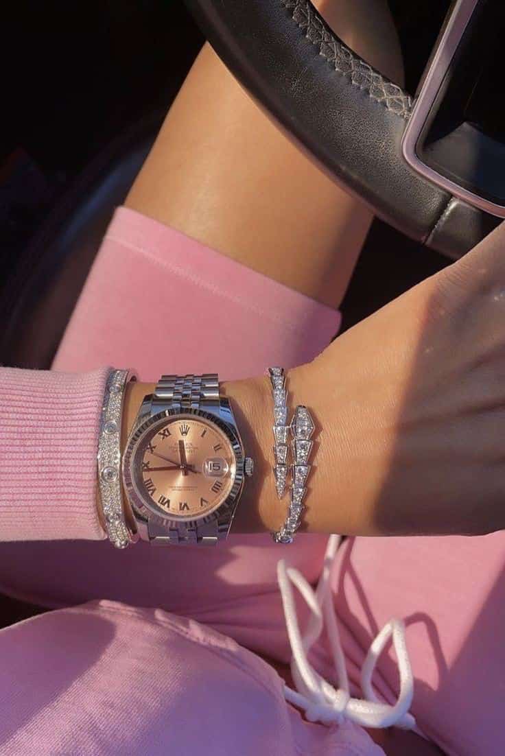 Reloj Rolex rosado dorado