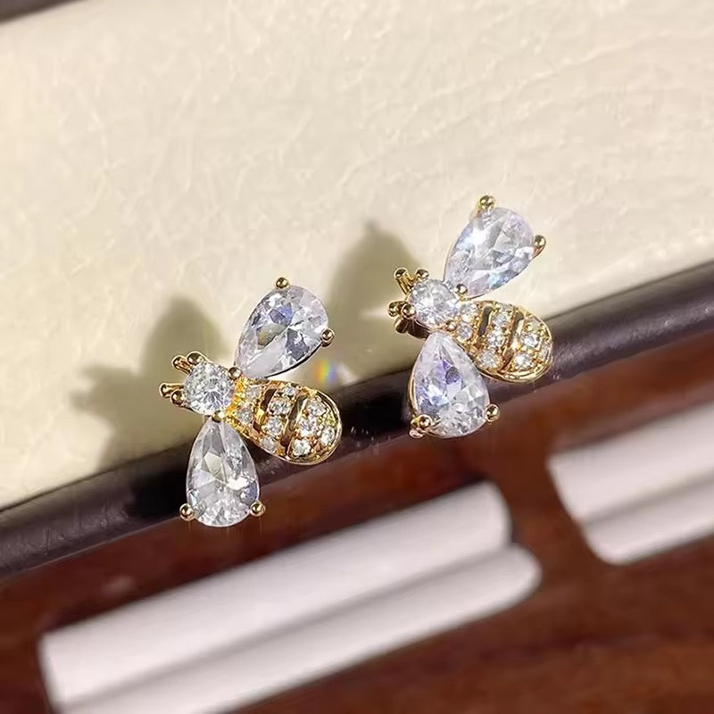 Aretes diseño abeja