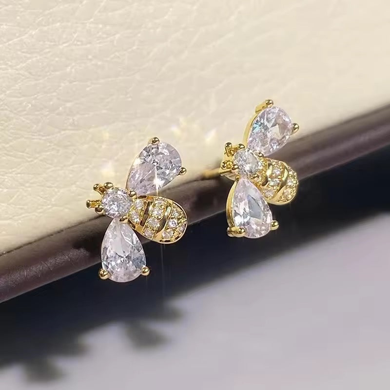 Aretes diseño abeja