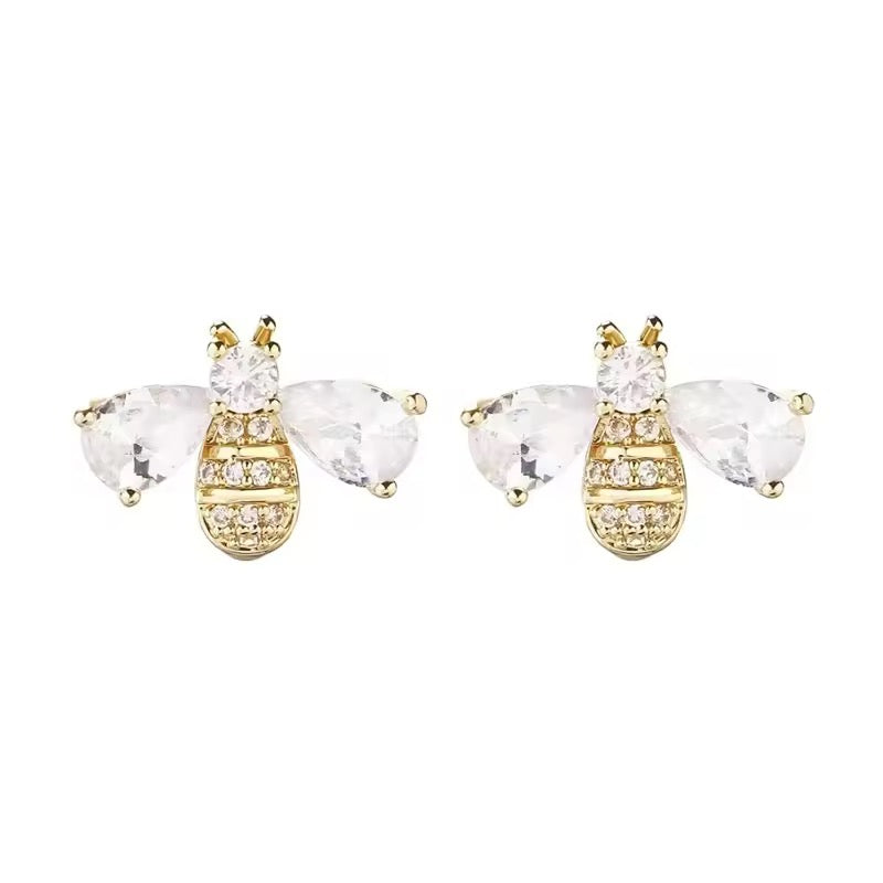 Aretes diseño abeja
