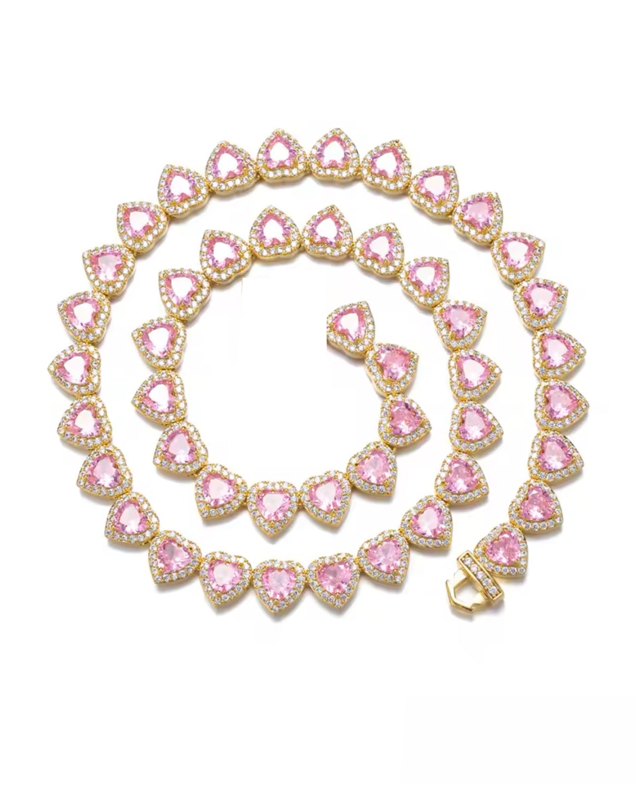 Collar Princesa dorado y rosado
