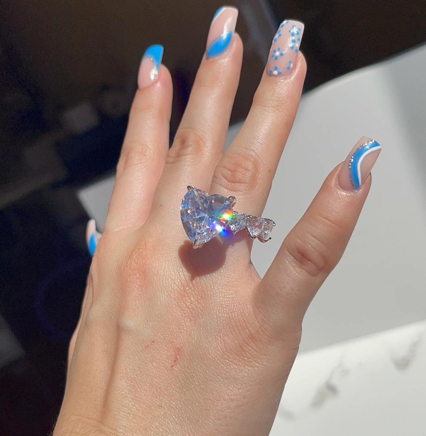 Anillo icy Majestad plateado