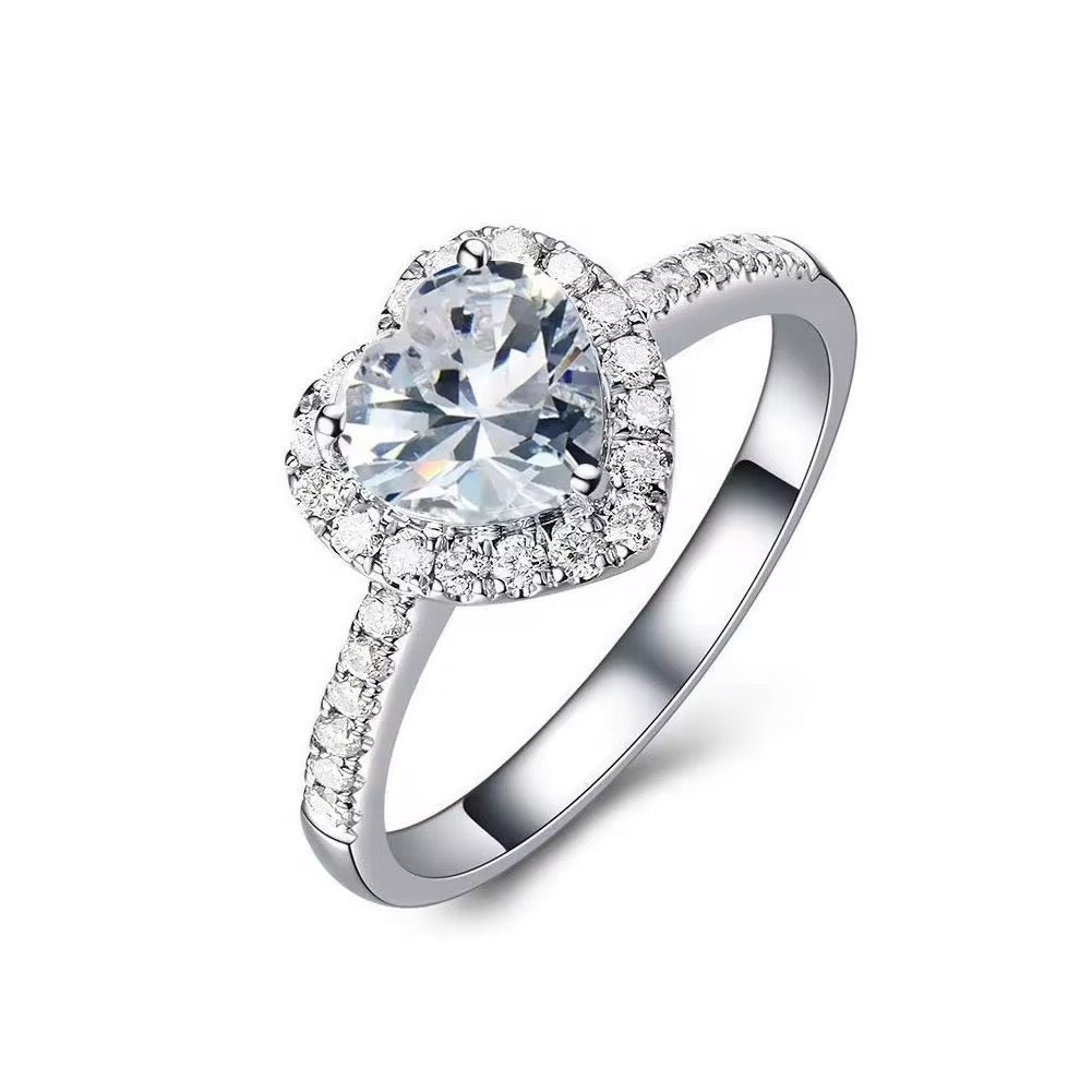 Anillo corazón Blanco