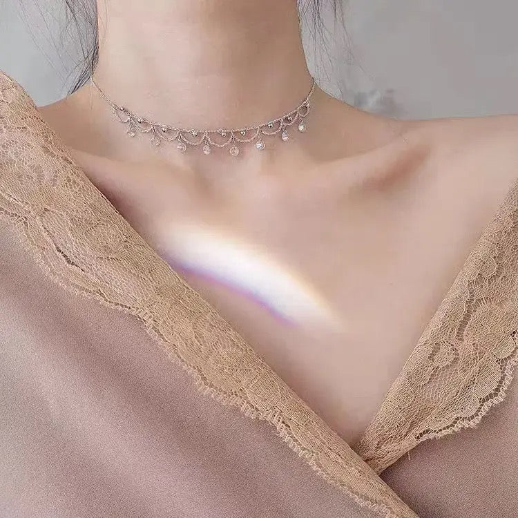 Collar princesa gotas de agua