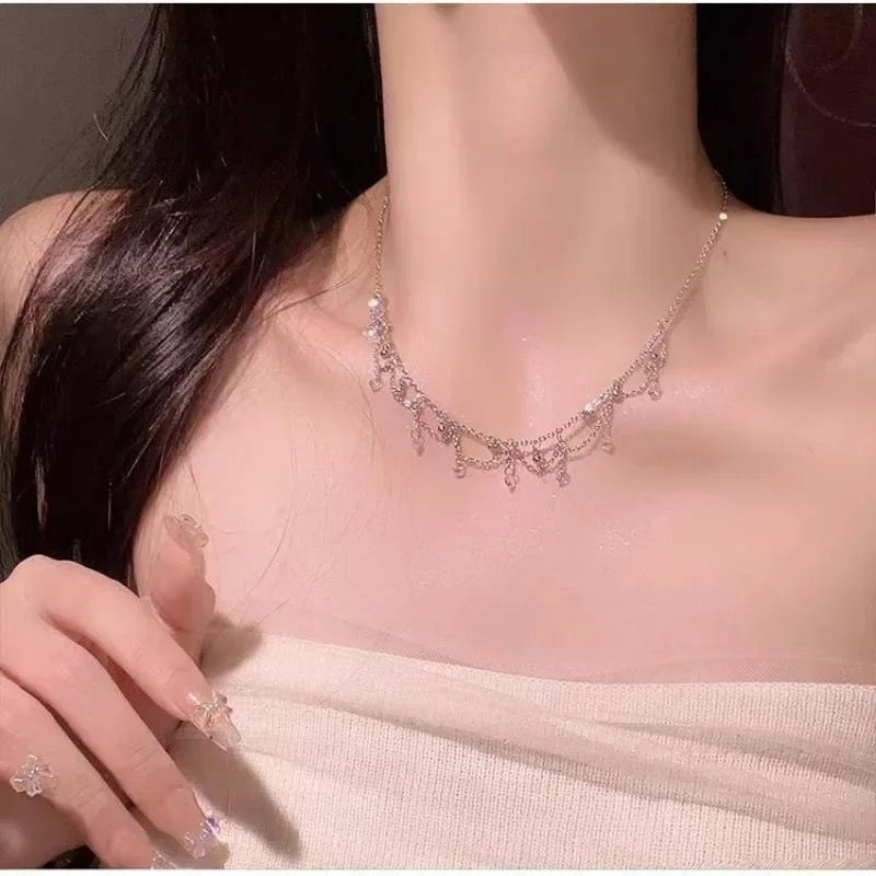 Collar princesa gotas de agua
