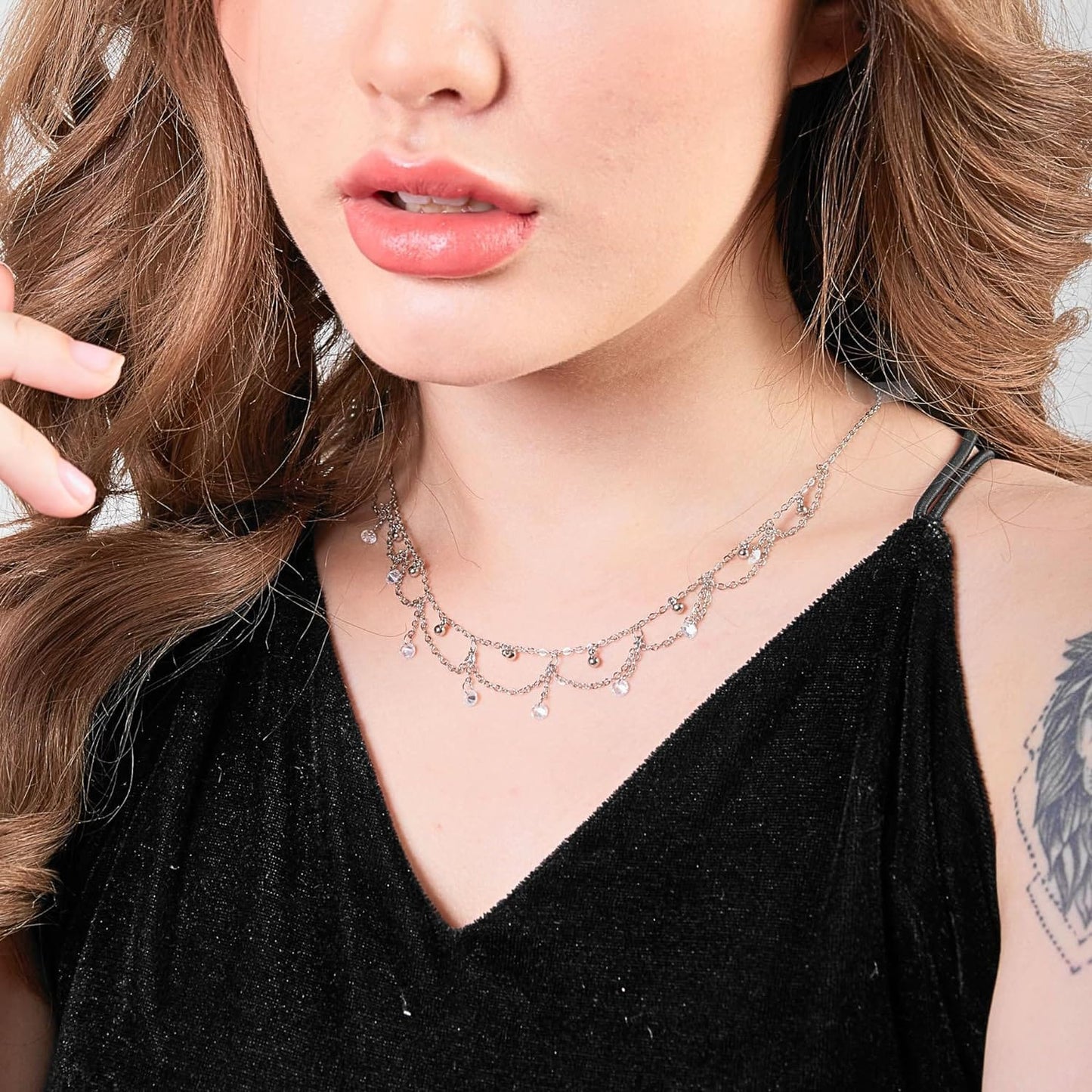 Collar princesa gotas de agua
