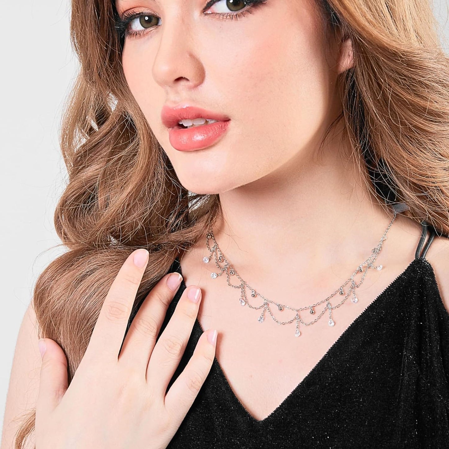 Collar princesa gotas de agua