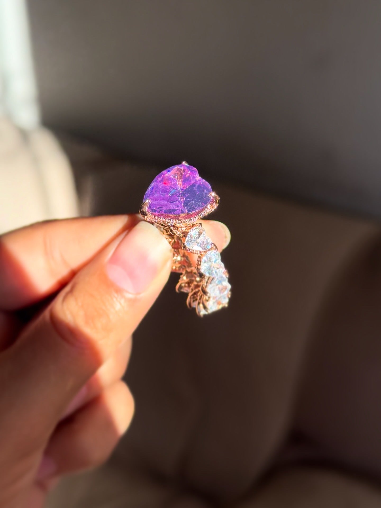 Anillo Icy doncella morado