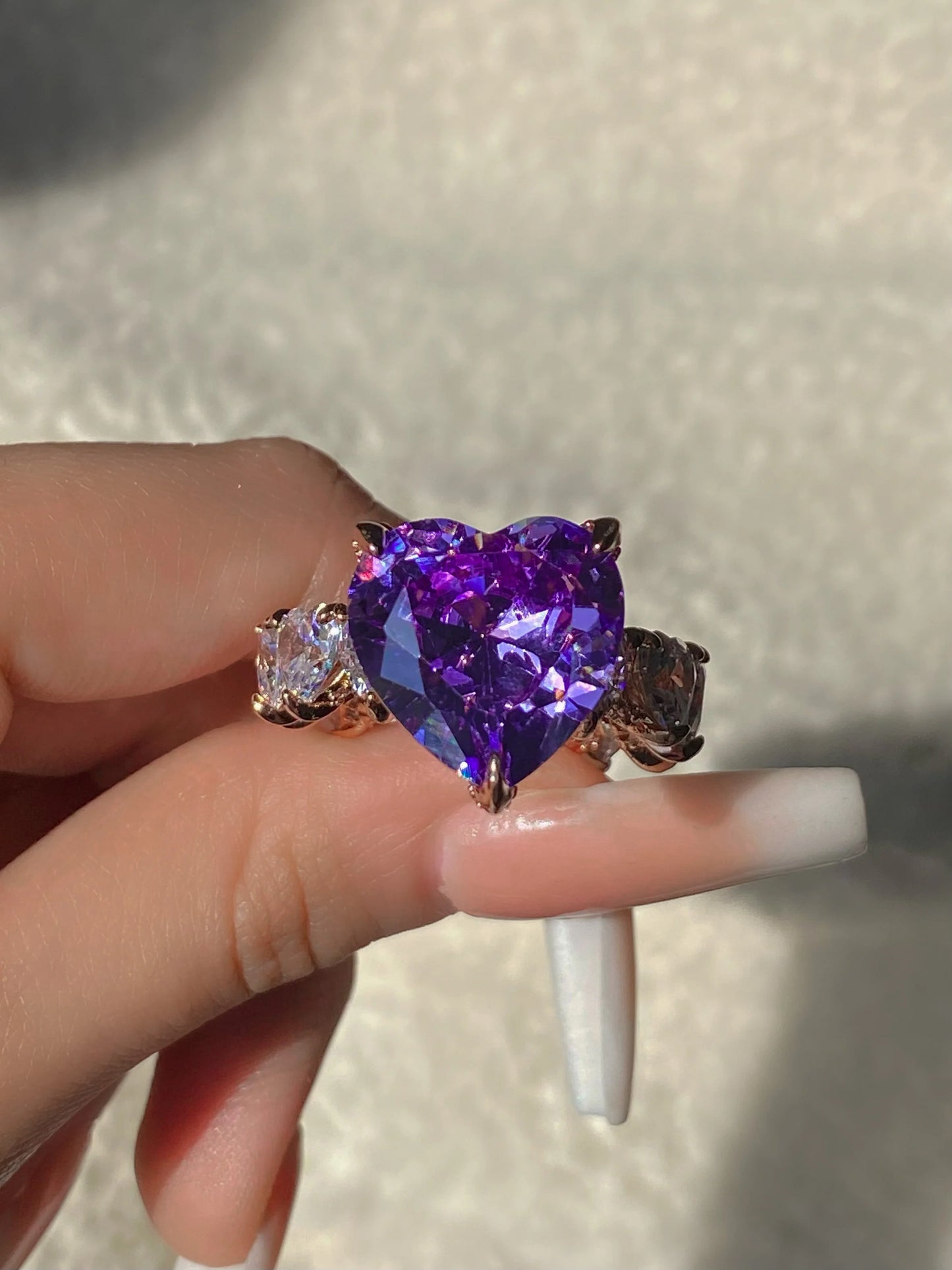 Anillo Icy doncella morado