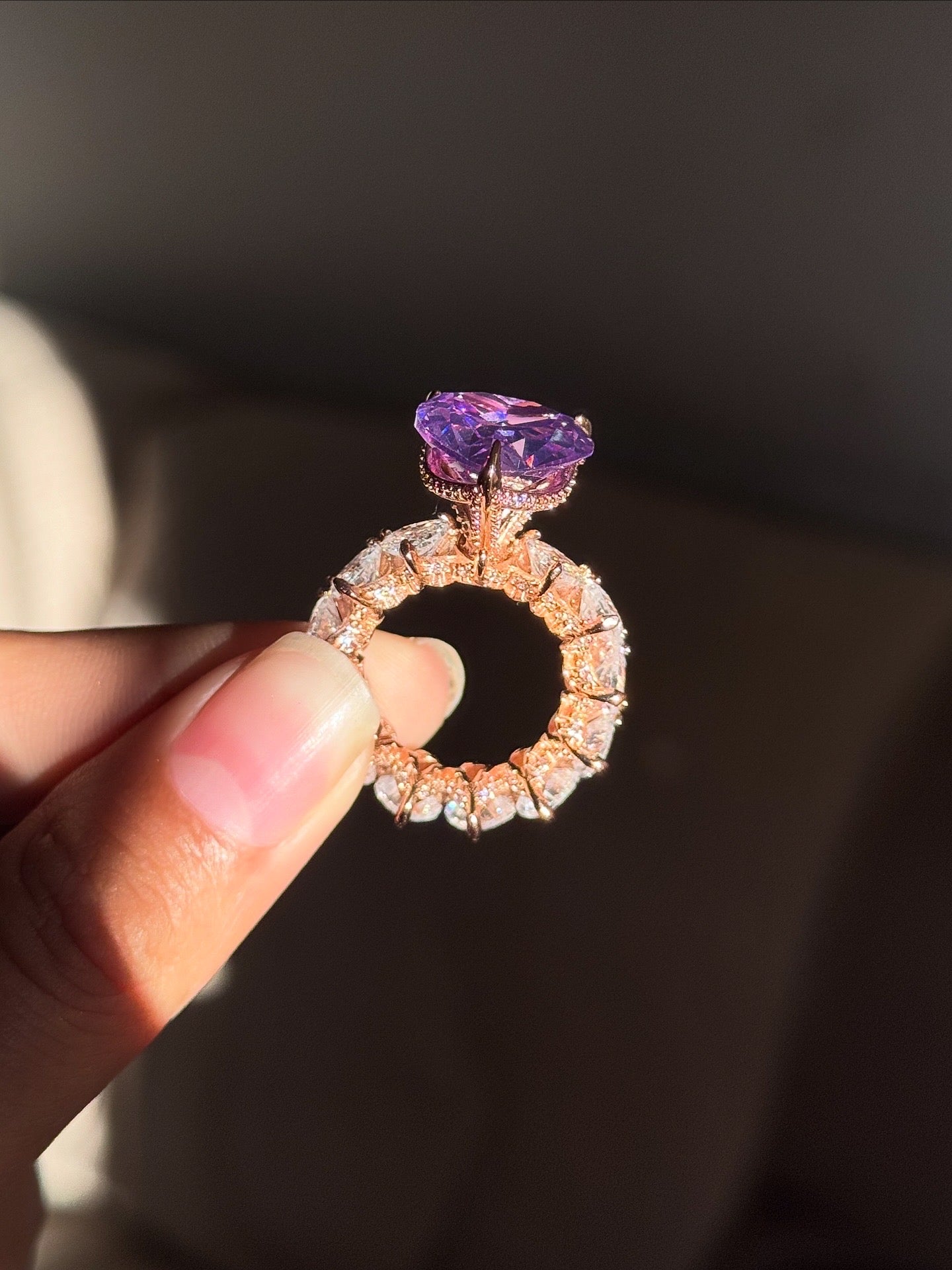 Anillo Icy doncella morado