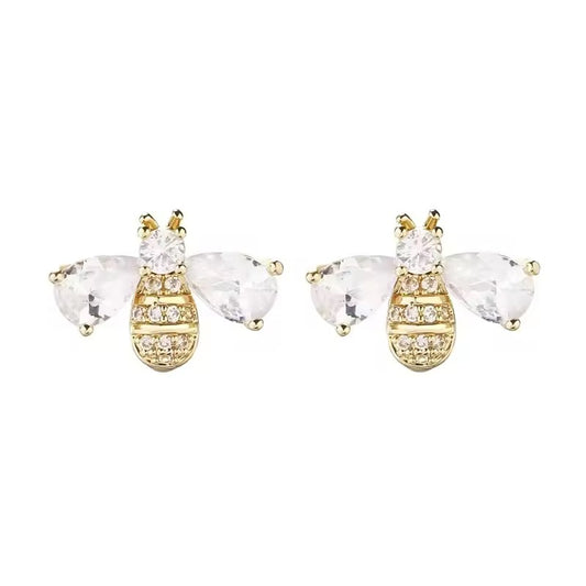 Aretes diseño abeja
