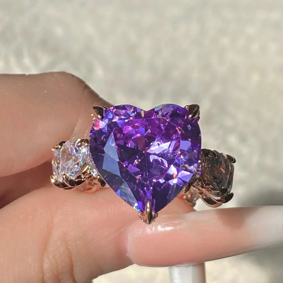 Anillo Icy doncella morado