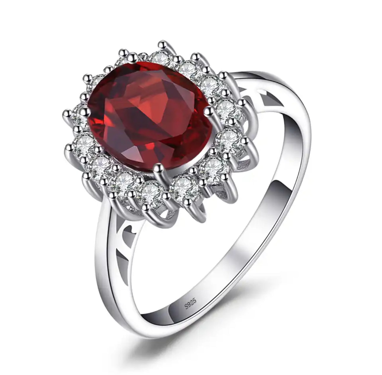 Anillo Diana Rojo real