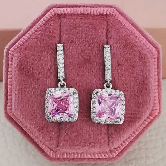 Aretes london rosado