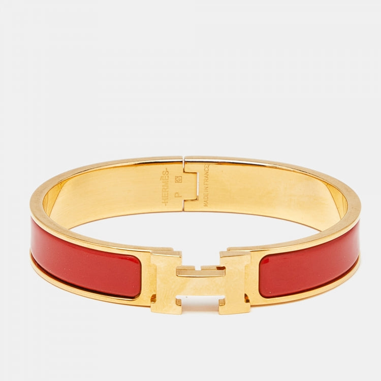 Brazalete Herme dorado Rojo