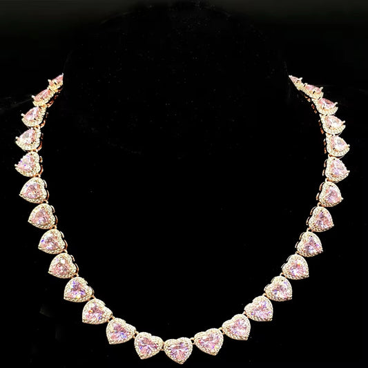 Collar Princesa dorado y rosado