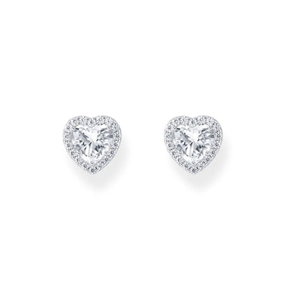 Aretes corazón Blanco