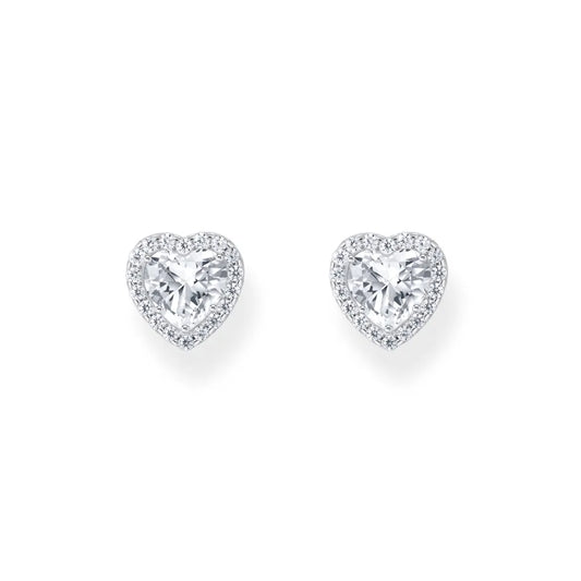 Aretes corazón Blanco