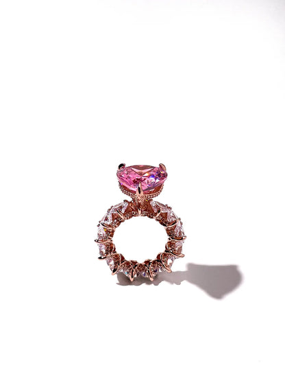 Anillo princesa icy corazón rosado