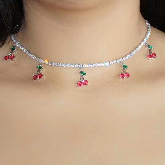 Collar cerezas tenis