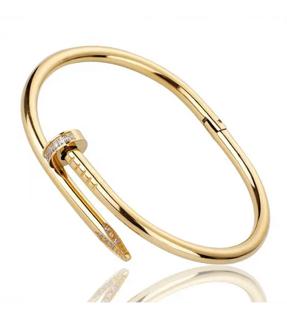 Pulsera clavo dorado