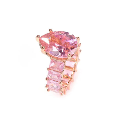 Anillo icy rosado gota