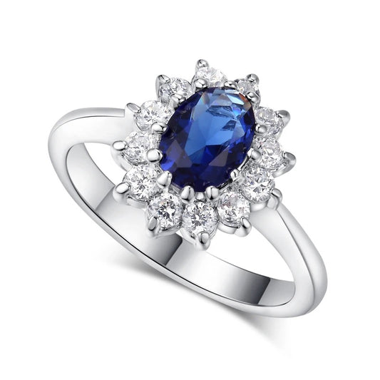 Anillo Diana Azul real